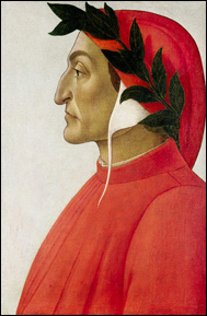 Den odödlige italienske diktaren Dante Alighieri