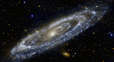 Andromedagalaxen, den närmaste grannen till vår egen galax