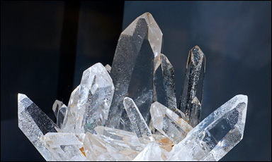 Stora kristaller av ren kvarts, så kallad bergkristall