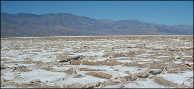 Vy från Death Valley