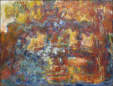 Claude Monets 'Den japanska bron vid Giverny' 1918-1924